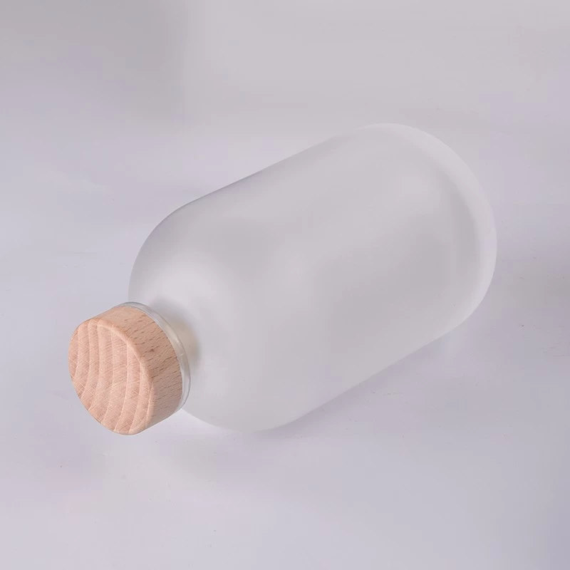 500ml Frosted Glass Air Diffuser Custom Reed Diffuser Home Fragrance Diffuser with Cork
