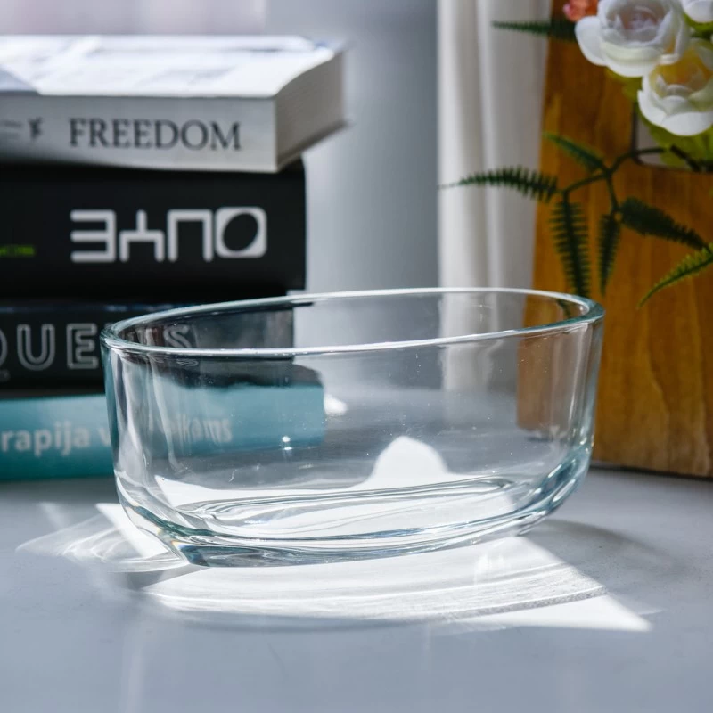 hot sales oval glass candle holder