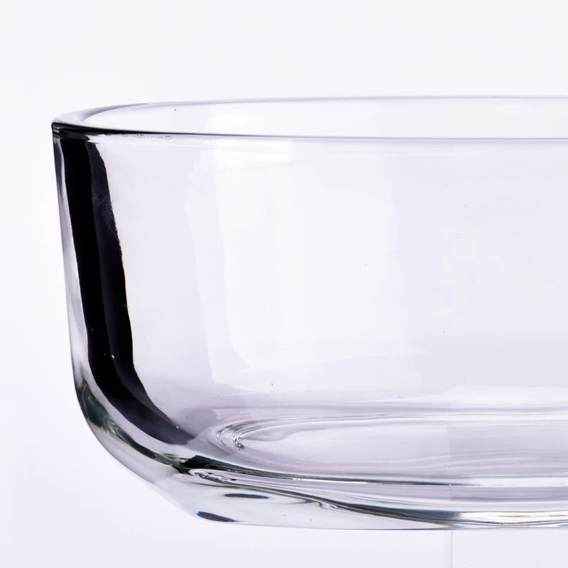 hot sales oval glass candle holder