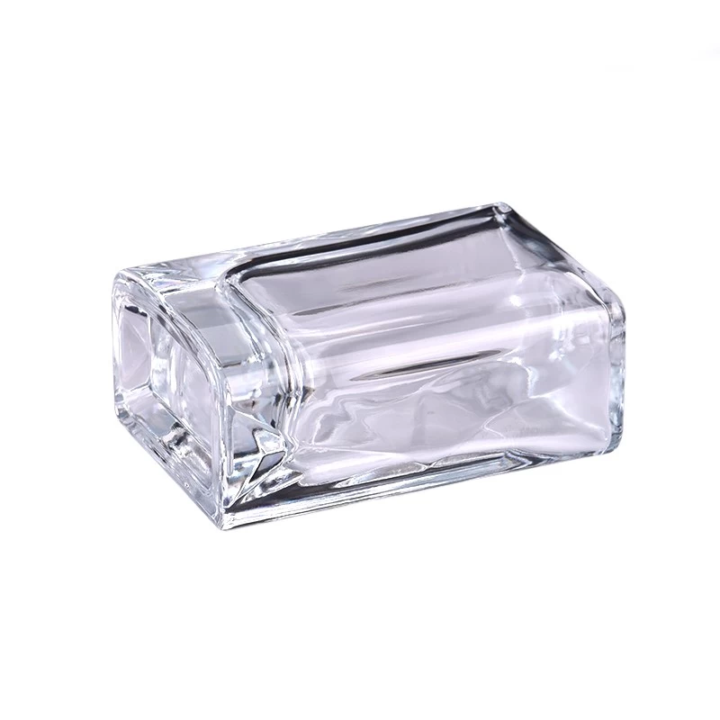hot sales square empty glass perfume bottle