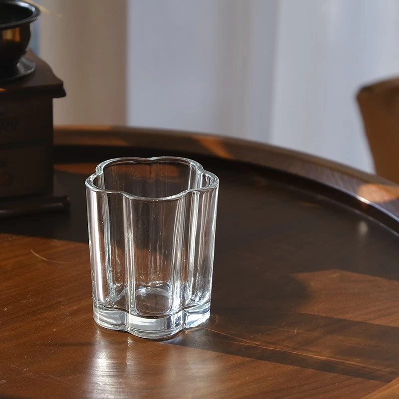 home decor oval shape glass candle jar - COPY - 025wgt