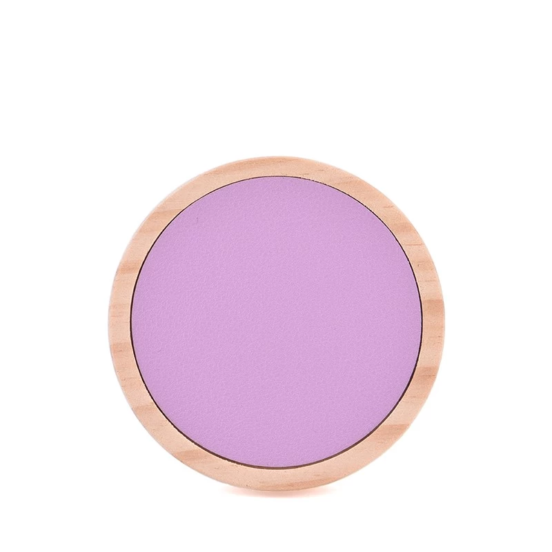 home decor purple cover wood candle lid