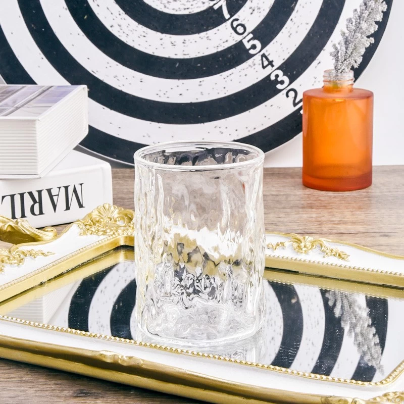 10oz High borosilicate glass handmade transparent glass container wholesaler