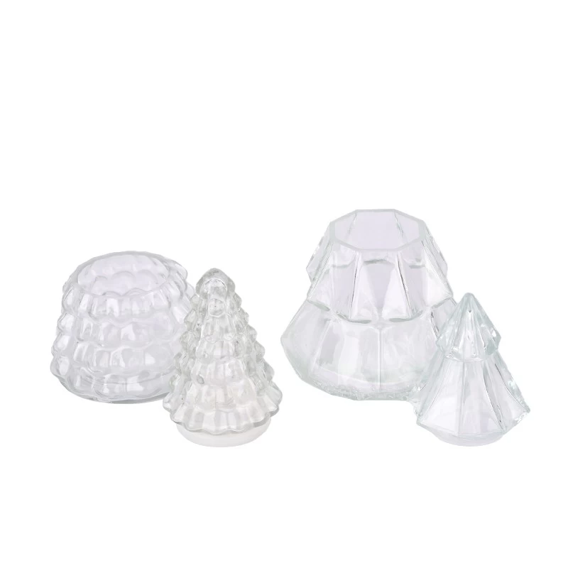wholesale clear empty glass candle vessel for home decor