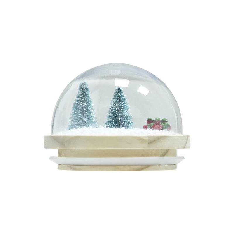 Supplier luxury snow ball wood candle lid for matching 8oz 10oz 12oz jar