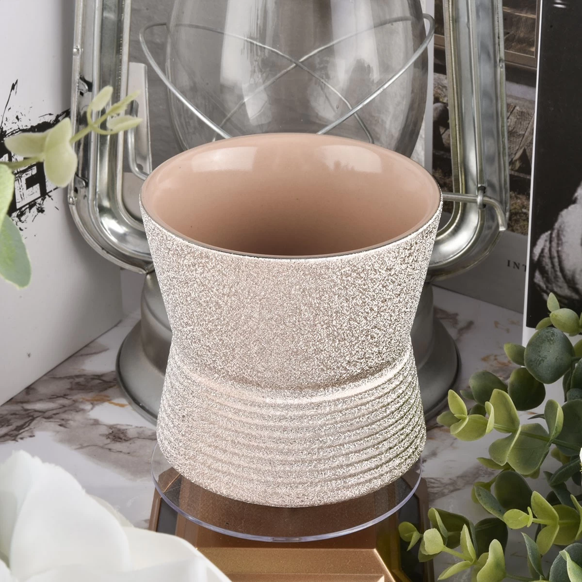 Luxury Ceramic Candle Vessels Unique Ceramic Candle Holder Wholesale