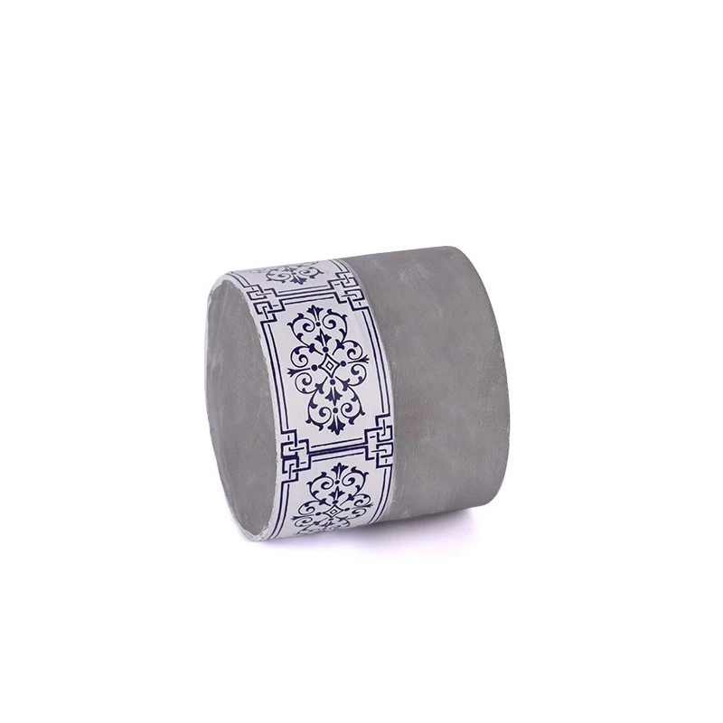 home decor mini concrete candle jar