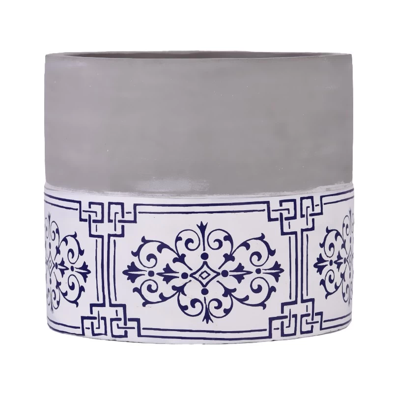 hot sales round shape concrete candle jar