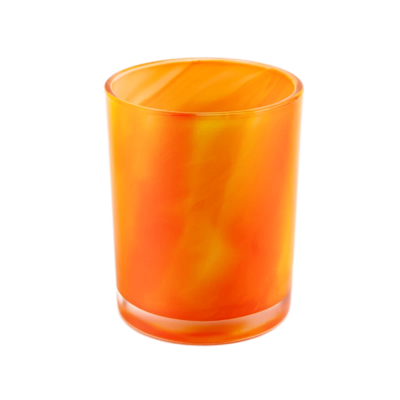 300ml newly design stripe glass candle jar for home decor