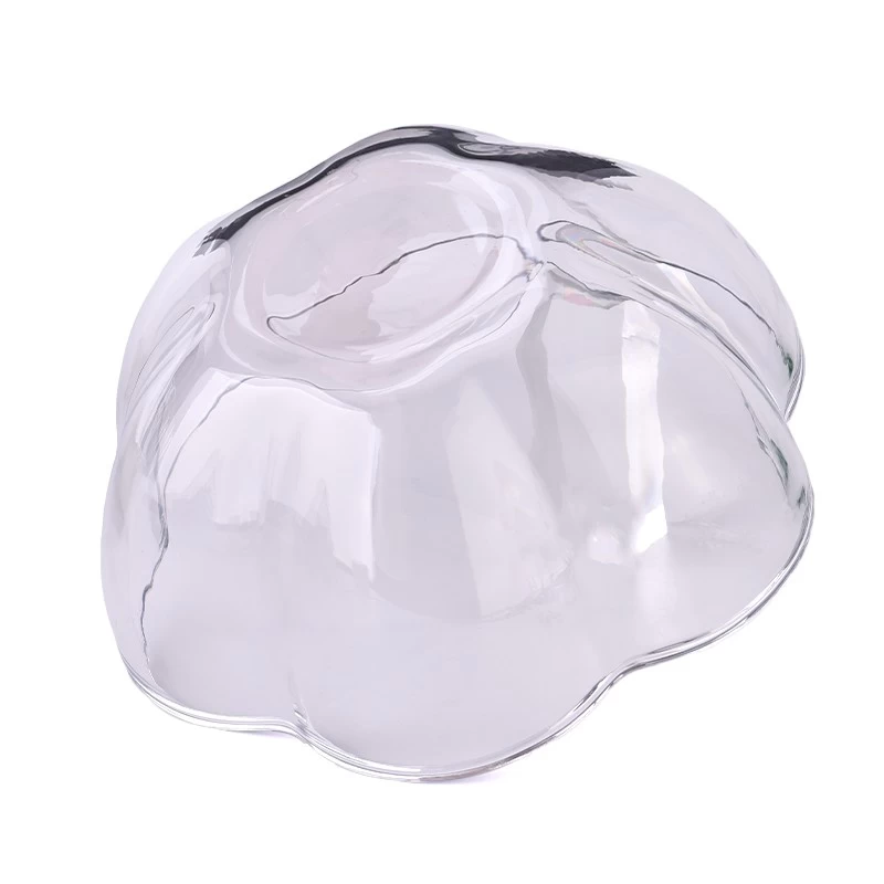 luxury large size glass candle bowl