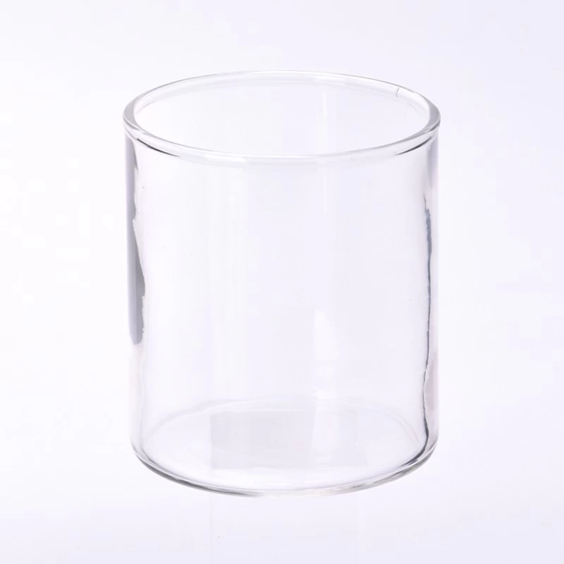 China Thin glass candle jars by machine blown glass candle holders manufacturer