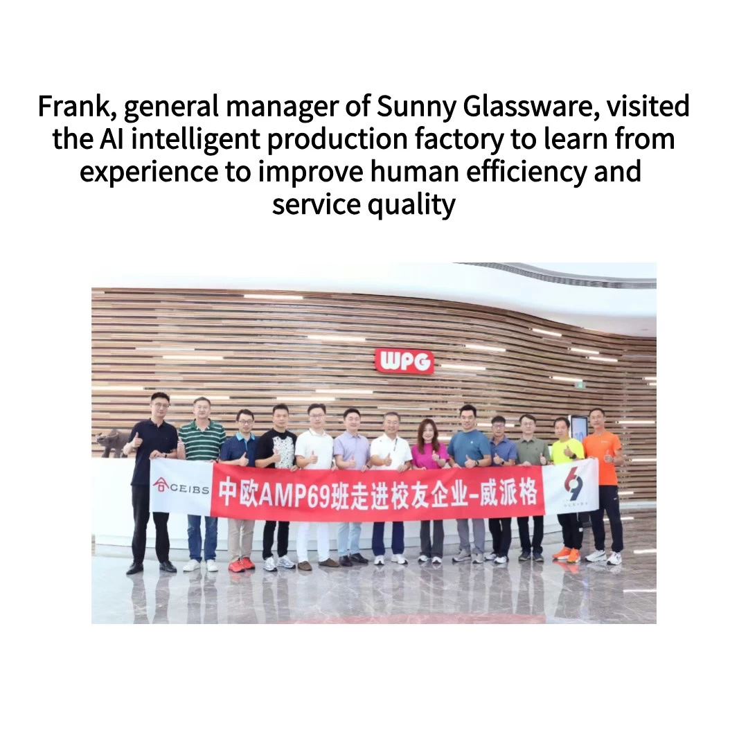 Frank, general manager of Sunny Glassware, visited AI intelligent production factory, Learning experiences improve people effectiveness and service quality