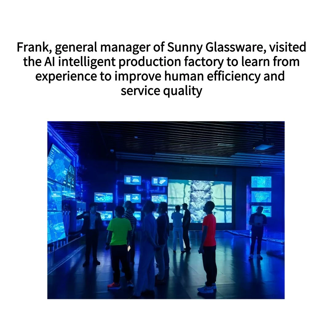 Frank, general manager of Sunny Glassware, visited AI intelligent production factory, Learning experiences improve people effectiveness and service quality