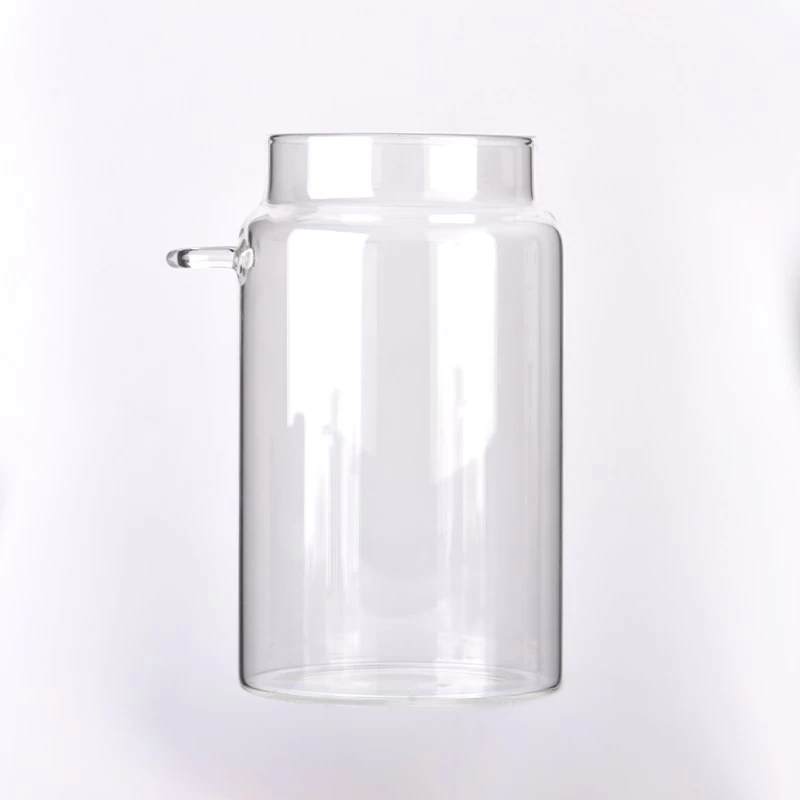 28oz stór bórsílíkatglerflaska með korkloki og handfangi fyrir skeið