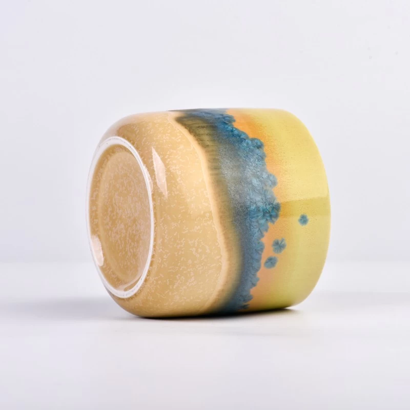 home decor paint glazing ceramic candle jar