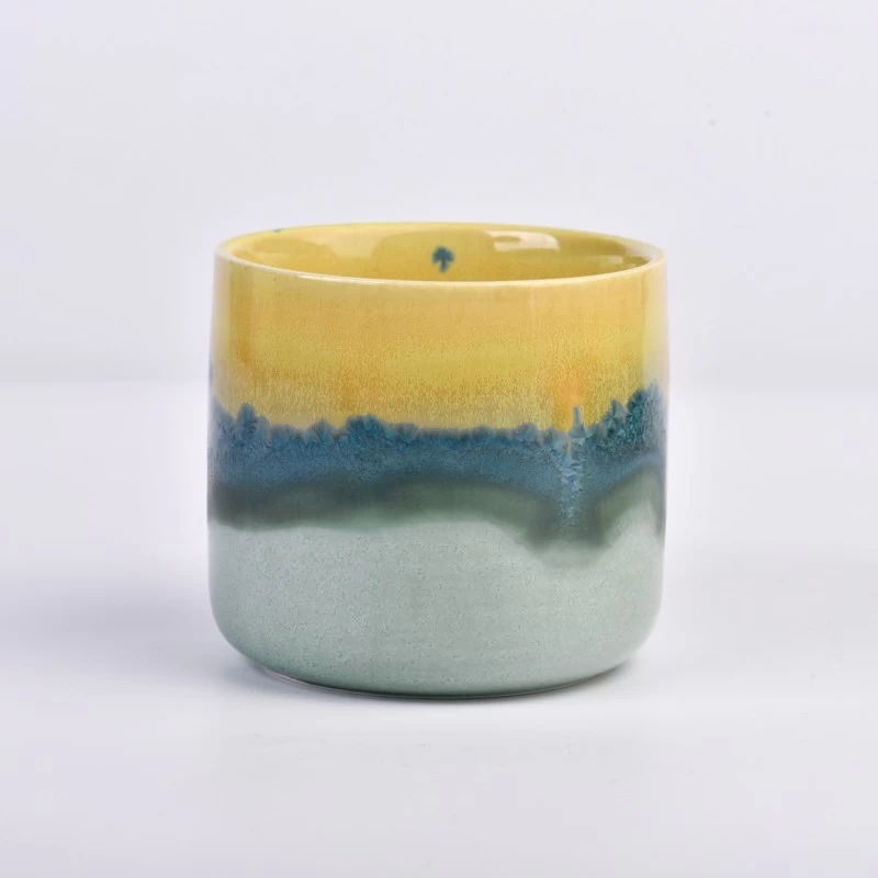 home decor paint glazing ceramic candle jar