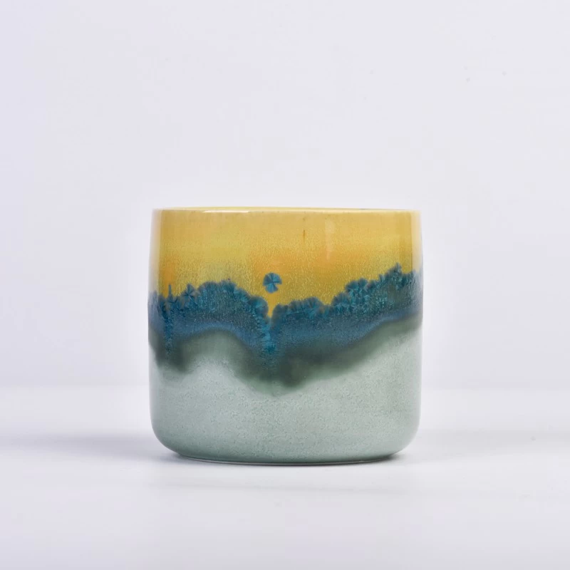 home decor paint glazing ceramic candle jar