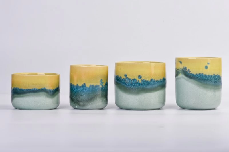 home decor paint glazing ceramic candle jar