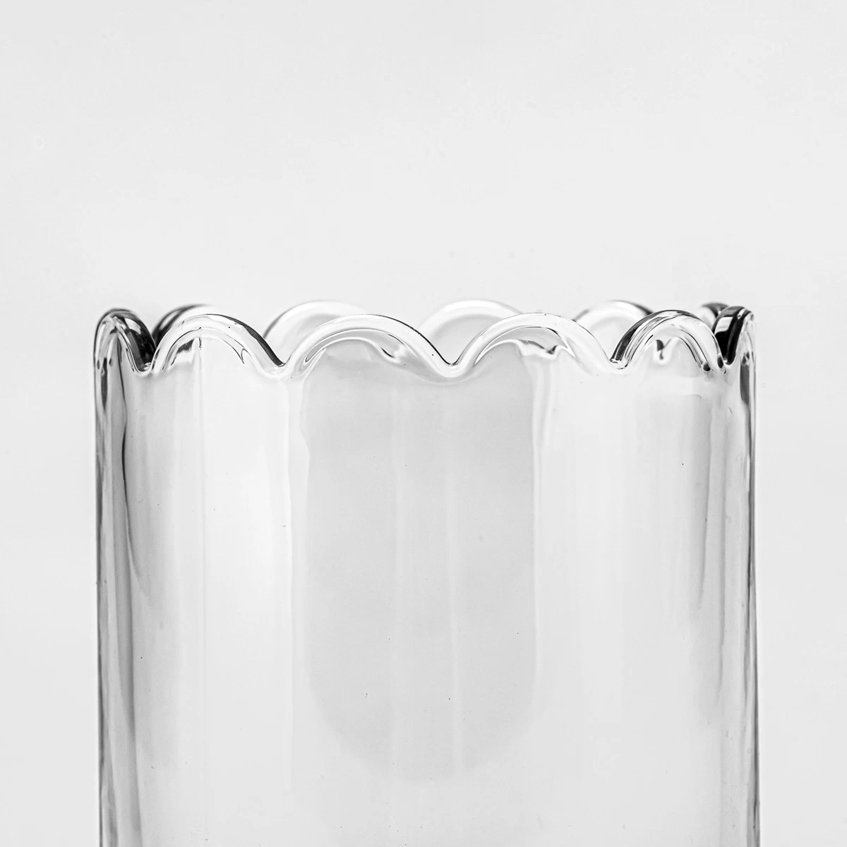 home decor flower rim glass candle jar - COPY - 2mlb8h