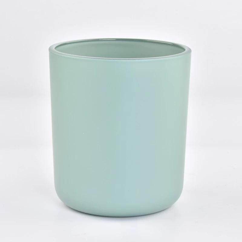 Wholesale Custom Empty 15oz Matte Glass Candle Vessels