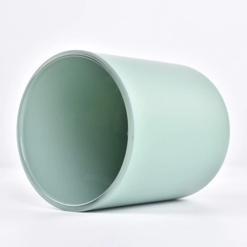 Wholesale Custom Empty 15oz Matte Glass Candle Vessels