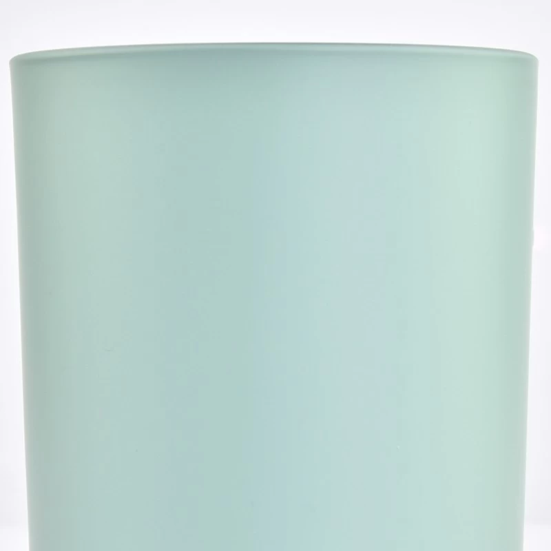 Wholesale Custom Empty 15oz Matte Glass Candle Vessels