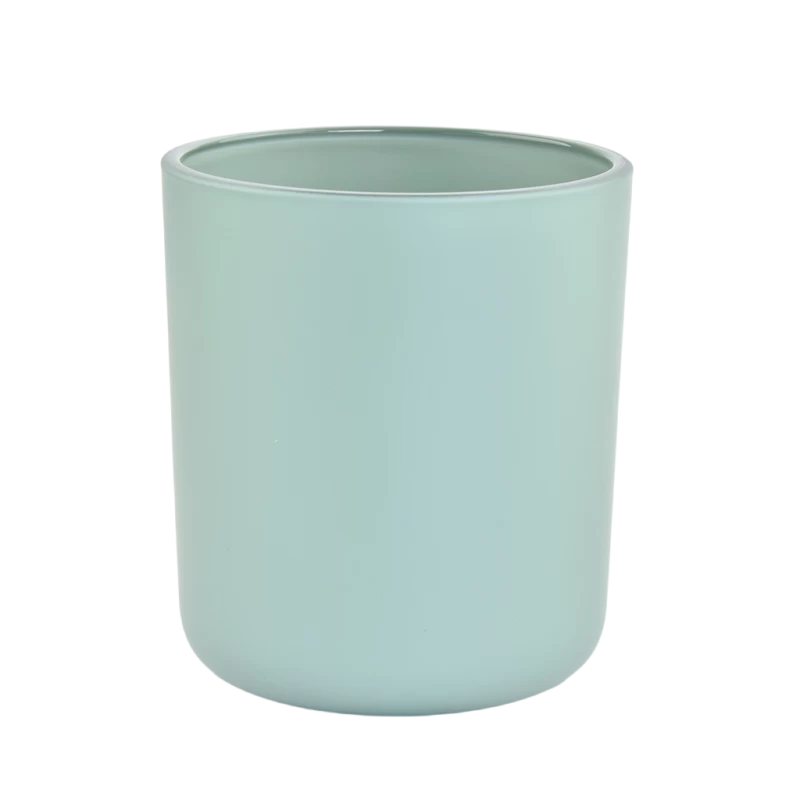 Wholesale Custom Empty 15oz Matte Glass Candle Vessels