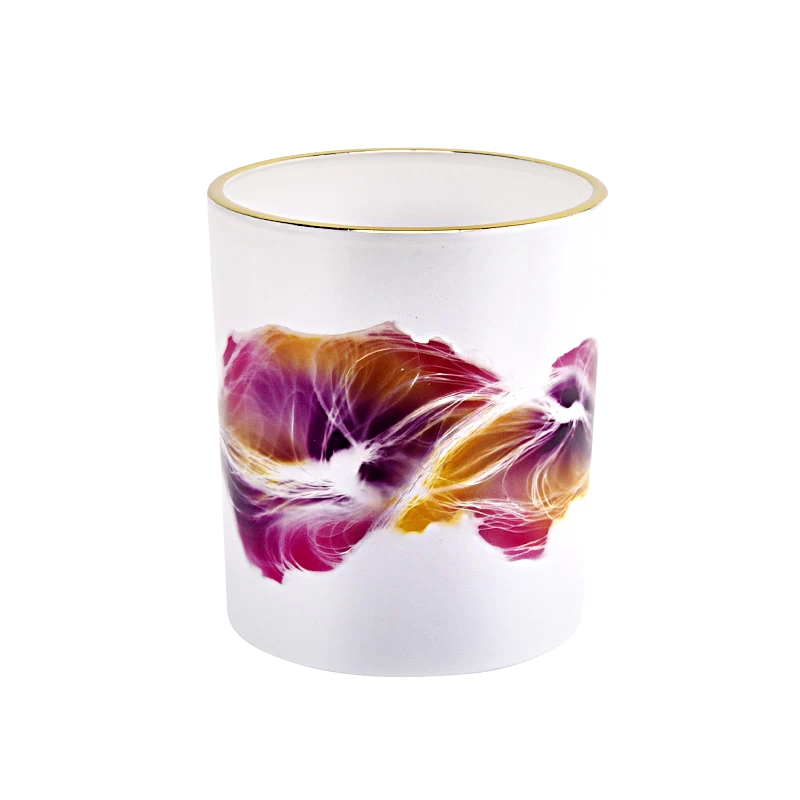 home decor 10oz decorative glass candle jar
