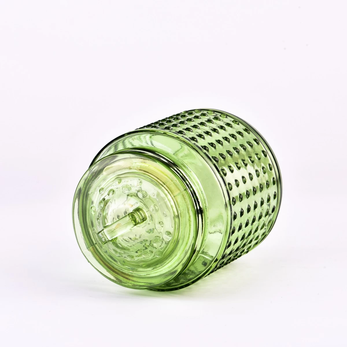700 ml glass container with glass lid for candle making points glass candle container with lid