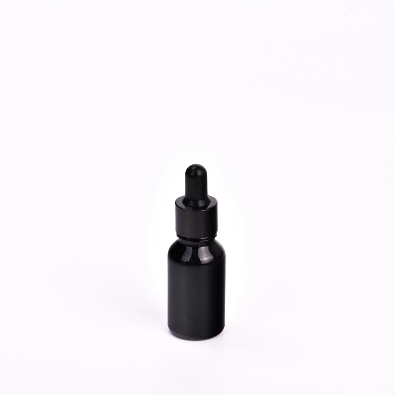 hot sales black 15ml glass dropper bottle
