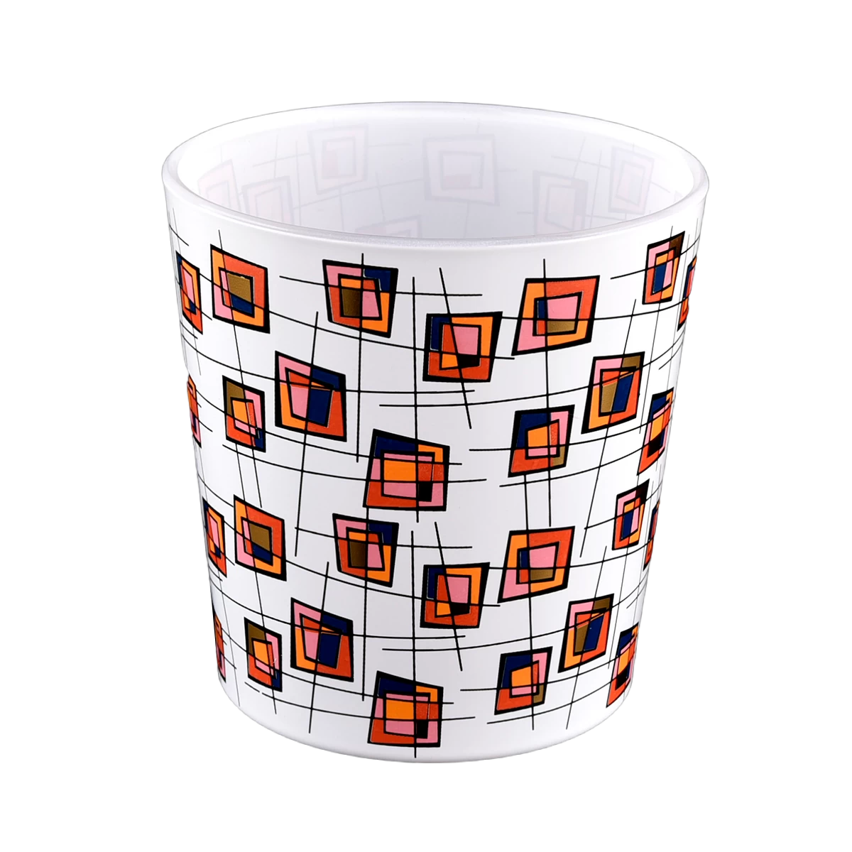 Luxury Custom Printing Glass Candle Vessels 18oz Glass Candle Jars