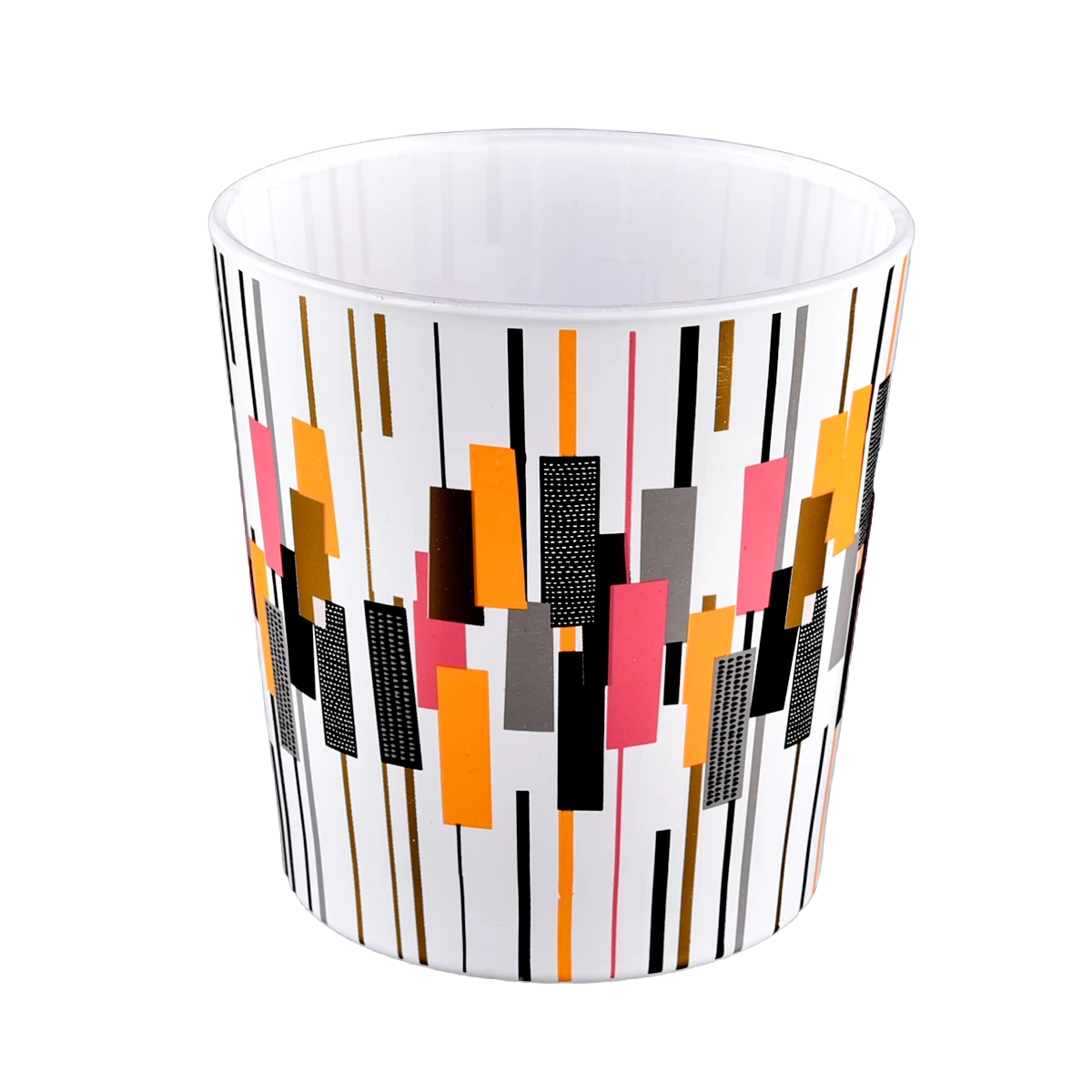 Luxury Custom Printing Glass Candle Vessels 18oz Glass Candle Jars