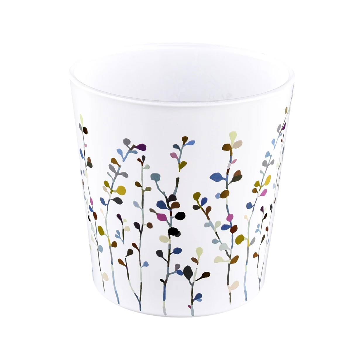 Luxury Custom Printing Glass Candle Vessels 18oz Glass Candle Jars