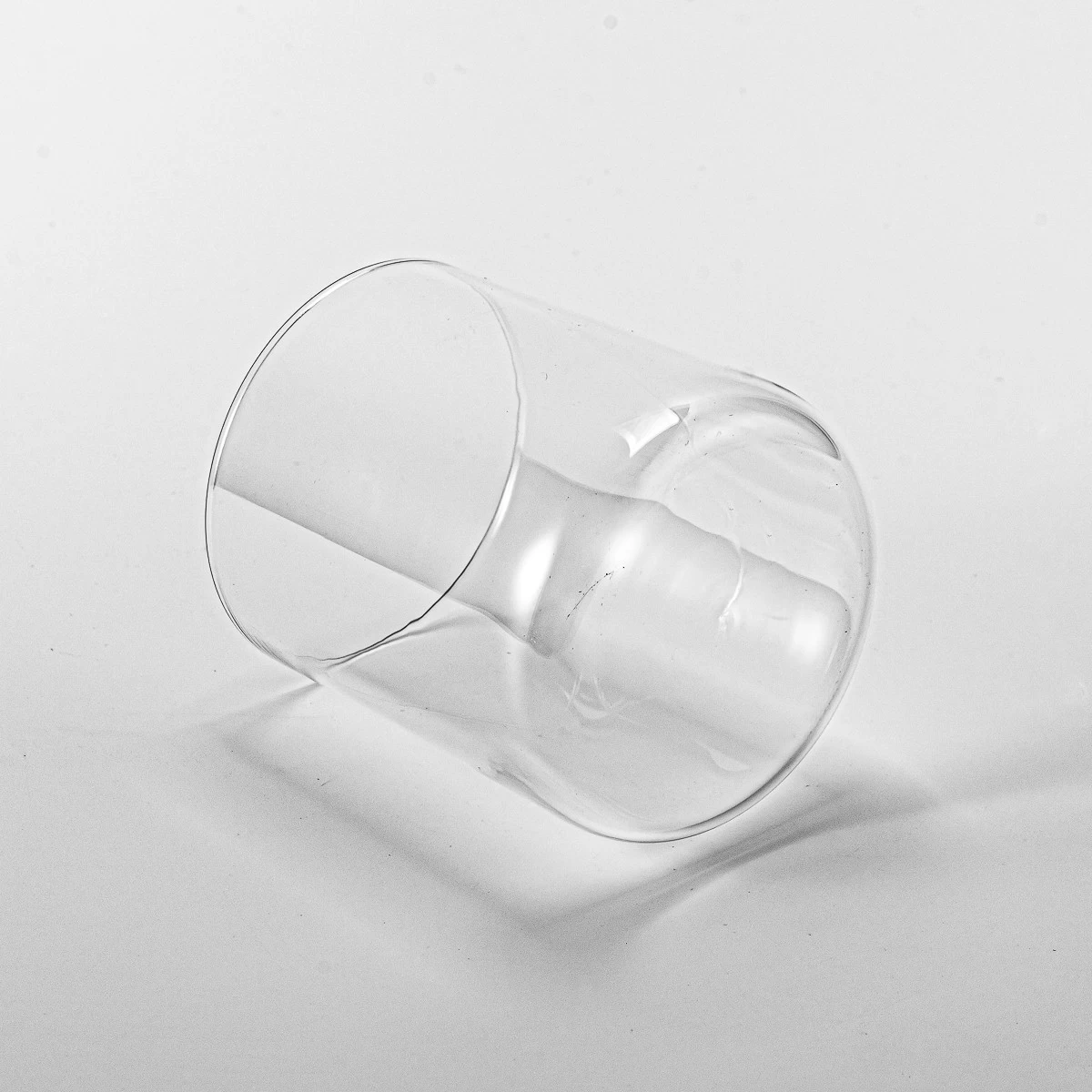 Wholesale custom clear glass candle jars candle containers