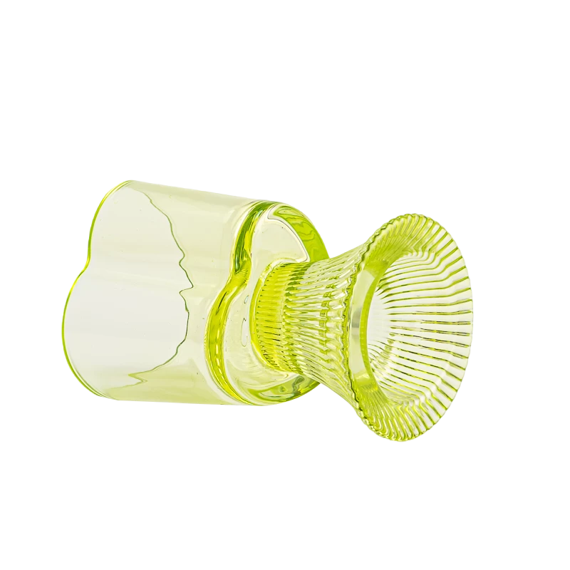 Porta di candela in vetro a forma di sabbia a forma di sabbia da casa da 170 ml