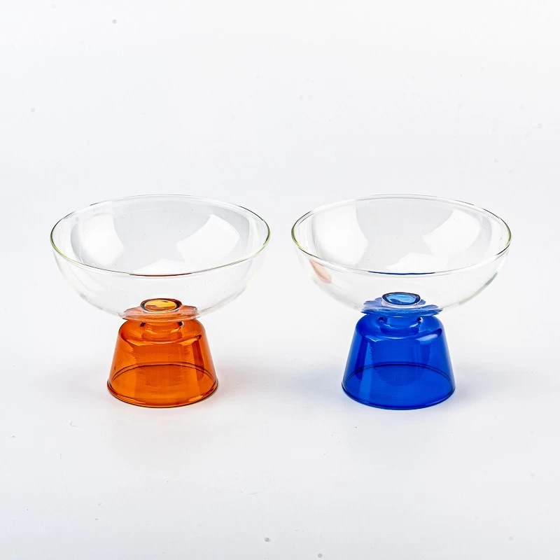 Decoração de casa Candlestick de vidro borossilicato