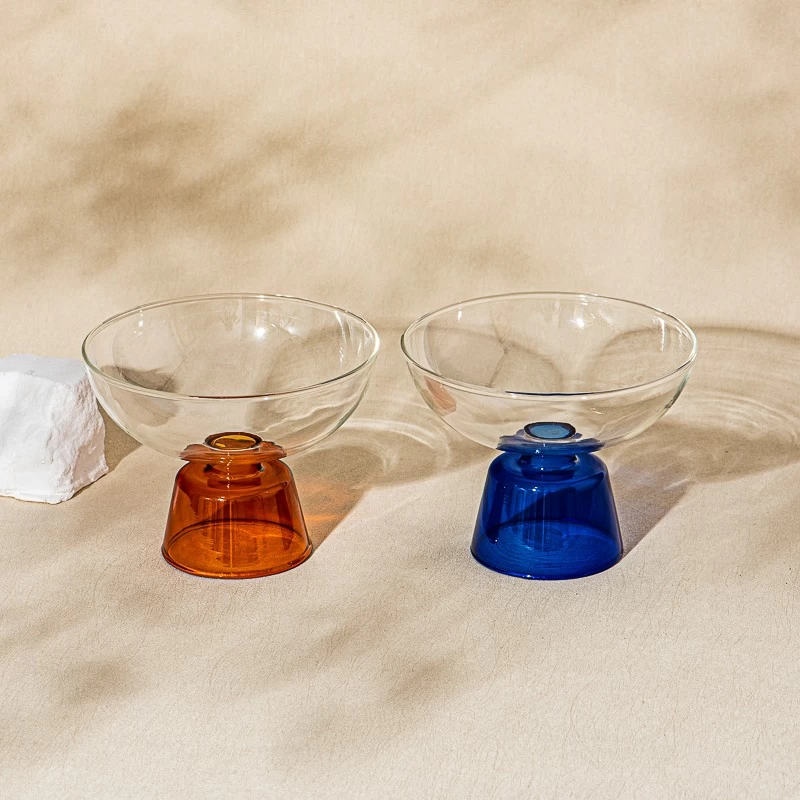home decor borosilicate glass candlestick