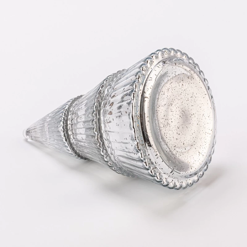 Luksus Mercury Christmas Glass Tree Candle Holder
