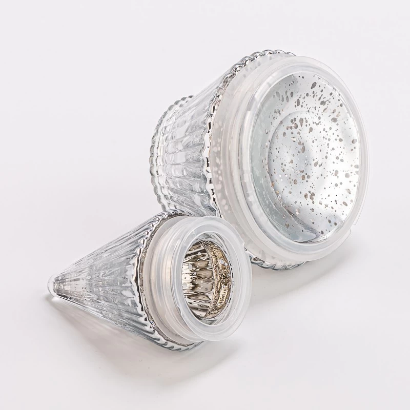 Luksus Mercury Christmas Glass Tree Candle Holder