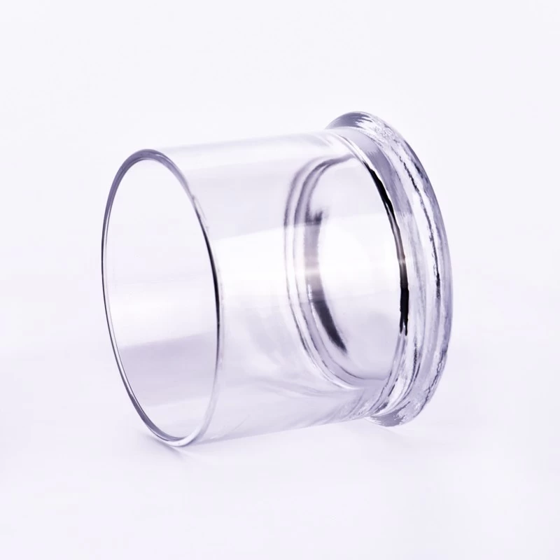 Poctes de bougie en verre transparente de grande capacité transparente pour décorations de mariage