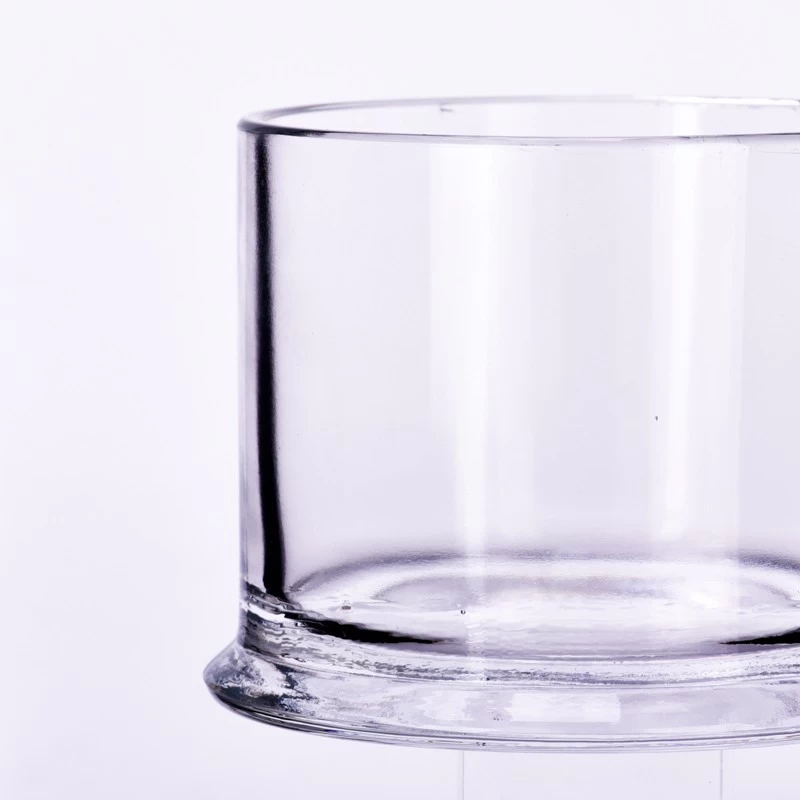 Poctes de bougie en verre transparente de grande capacité transparente pour décorations de mariage
