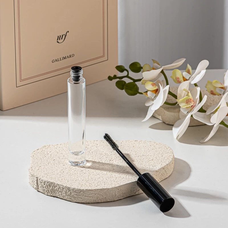 empty glass mascara tube 
