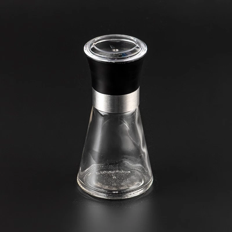 80ml Glass pepper shaker bottle with grinding cap