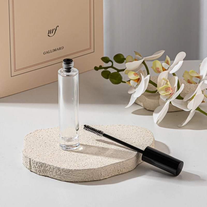 15ml empty mascara glass bottle with brush