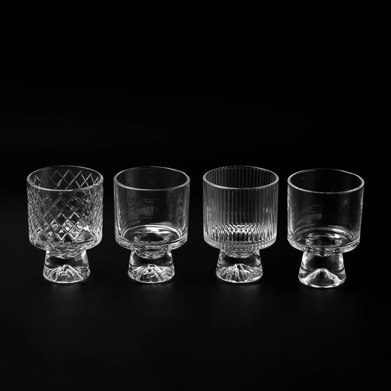 Modern Style Custom Color 243ml Glass Vessel Candle Jar Wholesaling