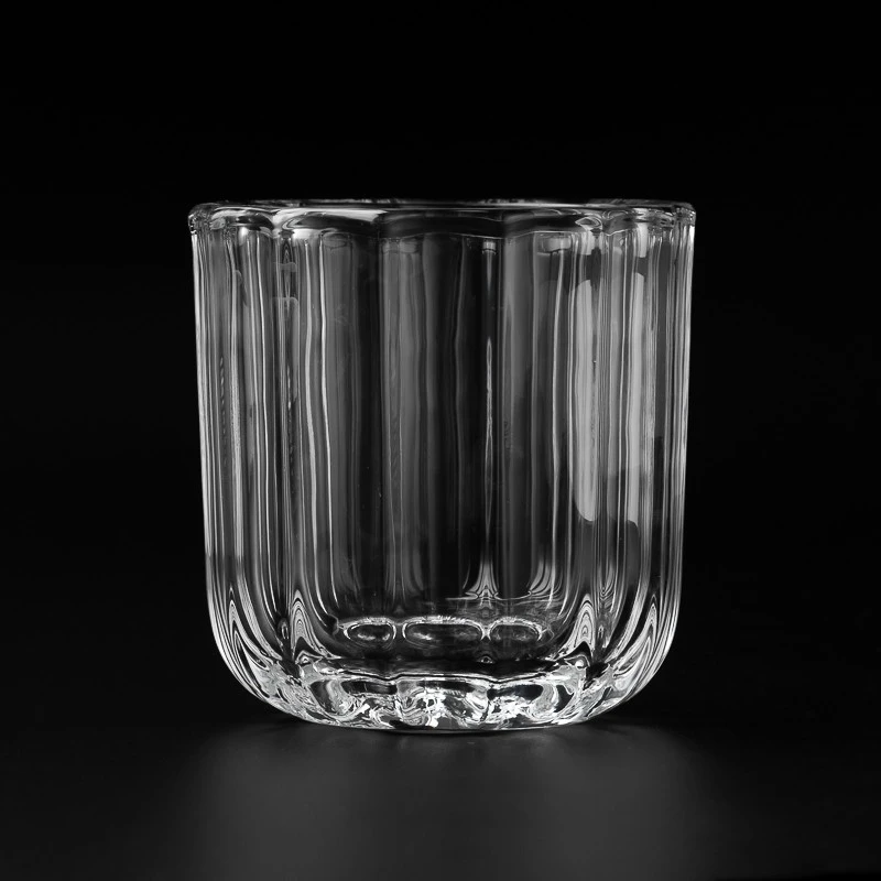 Sıcak satış kalın duvar cam mum kavanozlar özel renk 315ml cam mum tutucular toptan