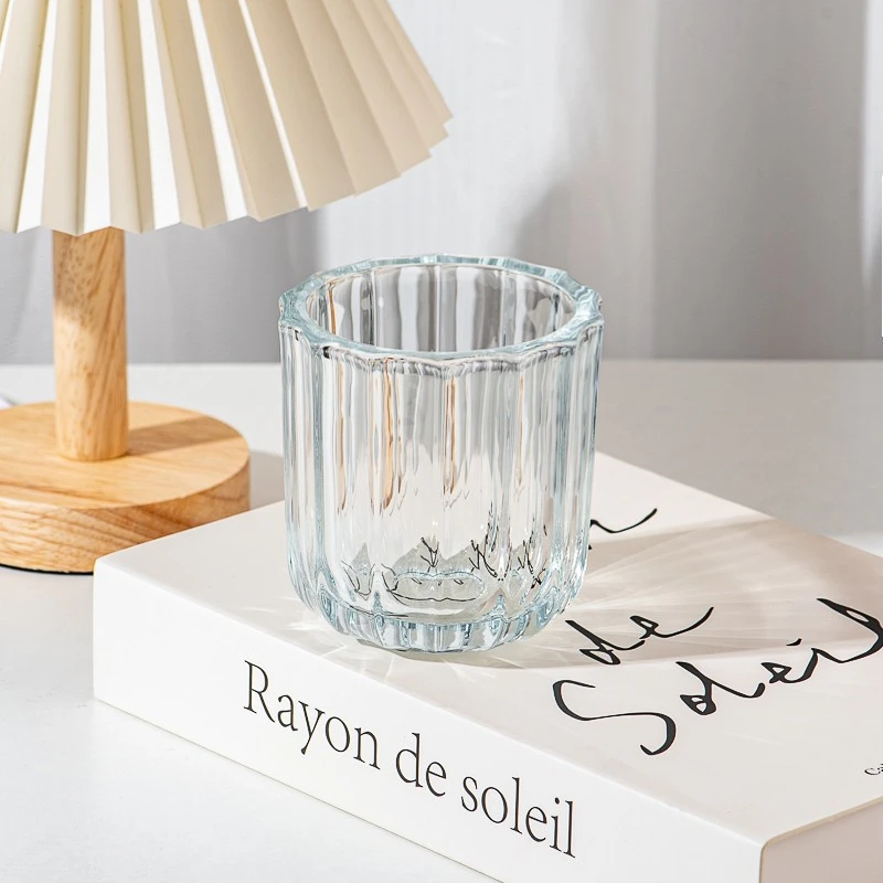 Hot Sale Thick Wall Glass Candle Jars Custom Color 315ml Glass Candle holders Wholesale