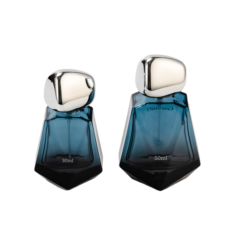 50ml empty glass perfume bottle with ball cap