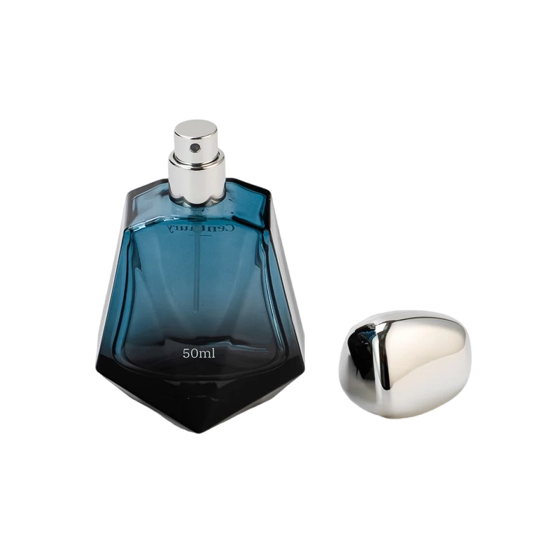 50ml empty glass perfume bottle with ball cap