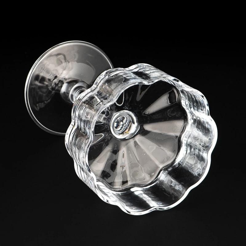 Wholesaling 358ml Empty Custom Color Glass Candle Cup Scented Candle Holder